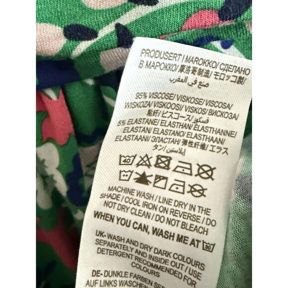 Mini Boden Amelie Jersey Dress Green Floral Hedgerow Pattern Mom Match 9-10 Year - Picture 3 of 4